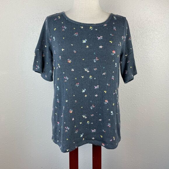 LC Lauren Conrad Floral Top Size XS EUC - Picture 1 of 8